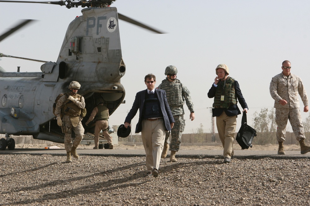 Arriving for Anbar Leadership Summit