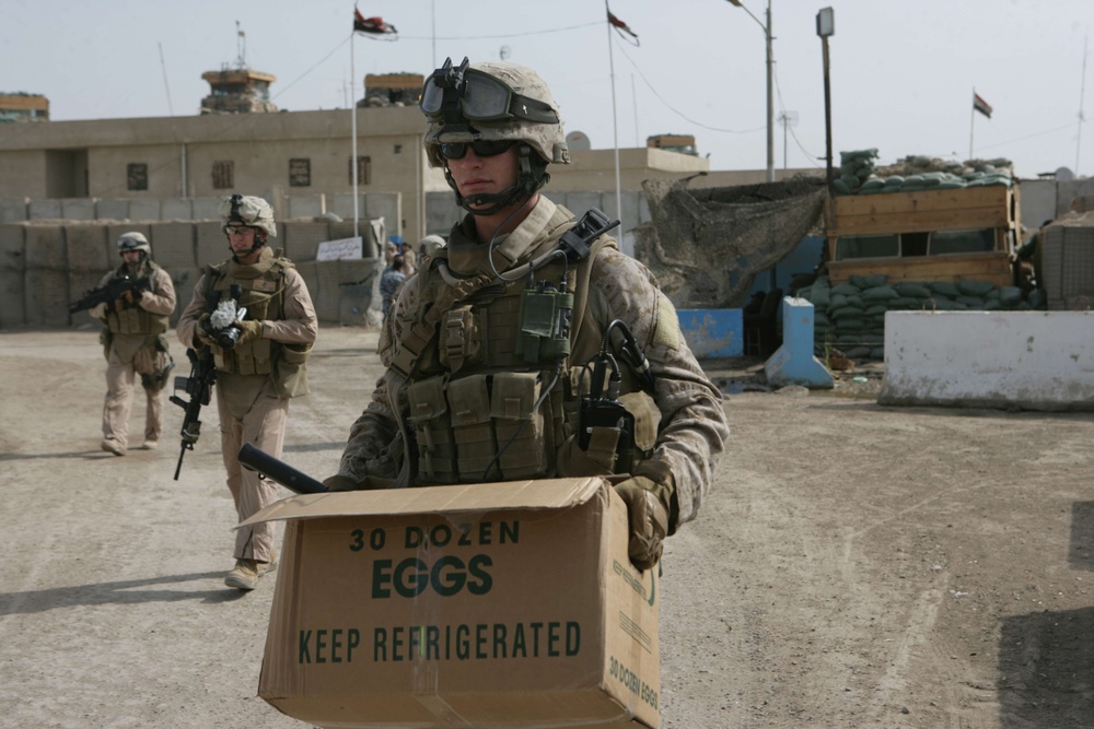 Treats for the local Iraqis