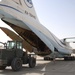 Unloading cargo from the IL-76