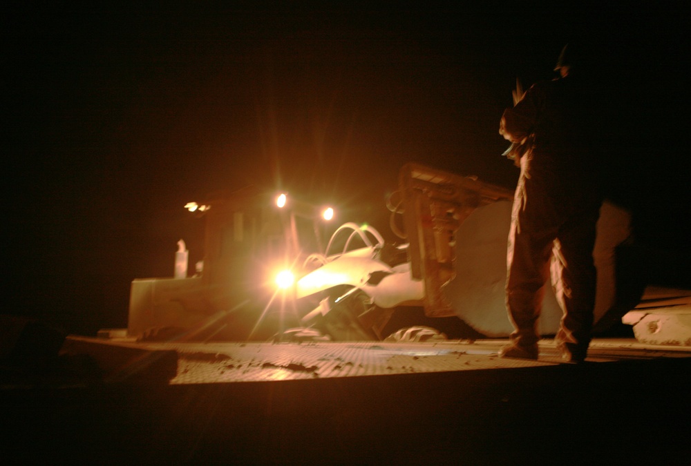 Combat Logistics Battalion-1 Marines and contractors demilitarize road, reinforce compound security