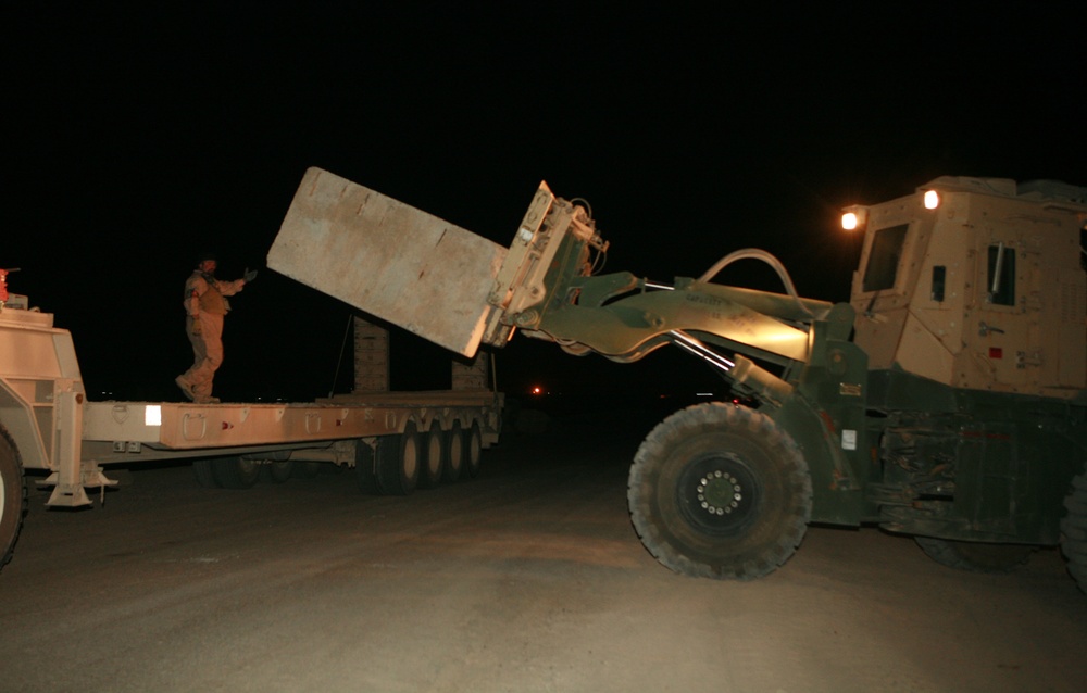 Combat Logistics Battalion-1 Marines and contractors demilitarize road, reinforce compound security