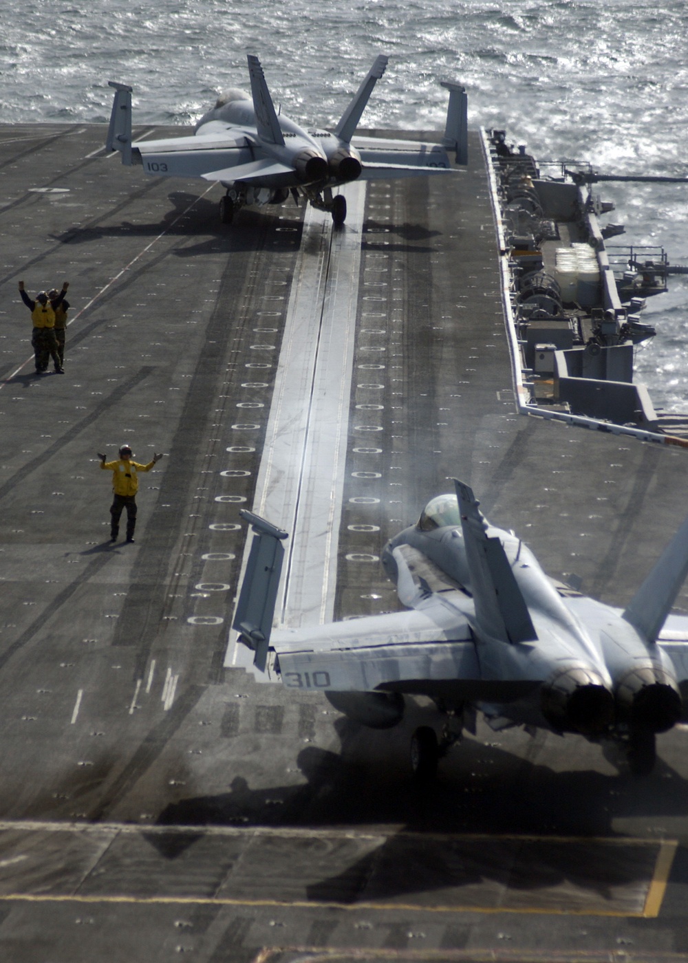 F/A-18 Hornets aboard  USS Theodore Roosevelt