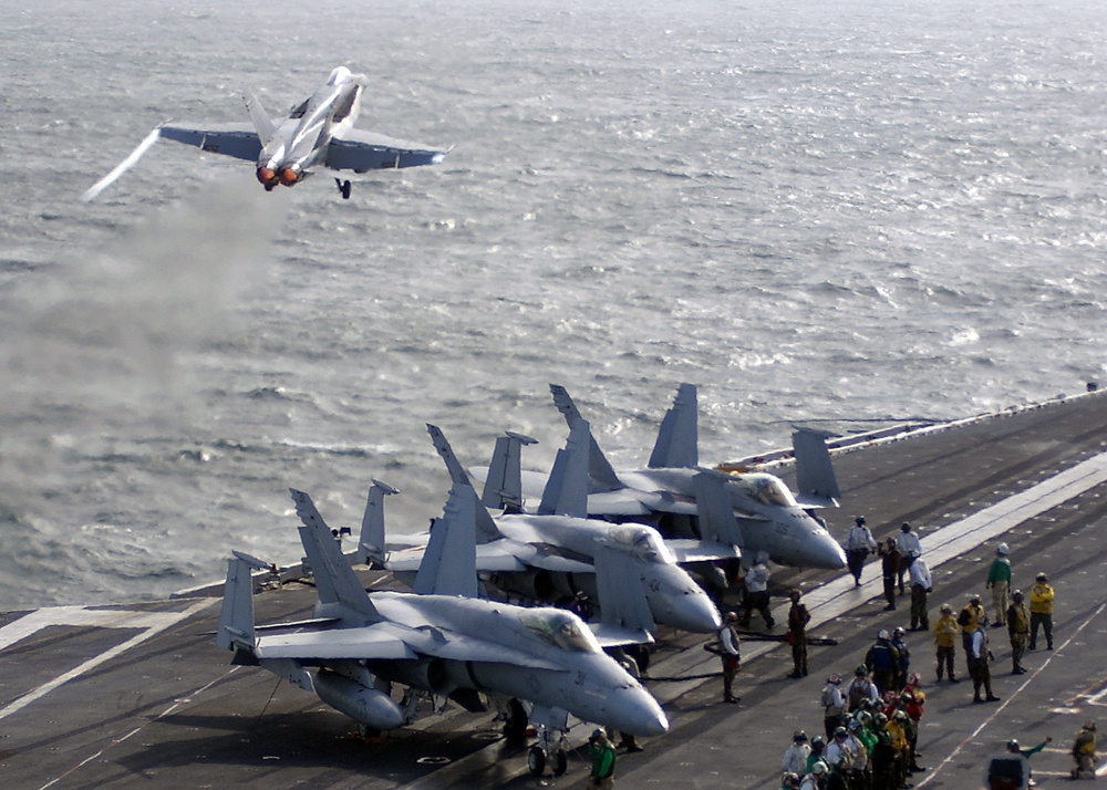 F/A-18 Hornets aboard  USS Theodore Roosevelt