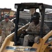 Seabees construct huts in Iraq