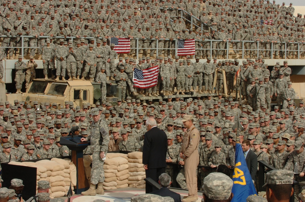 Vice President Cheney visits troops in Afghanistan