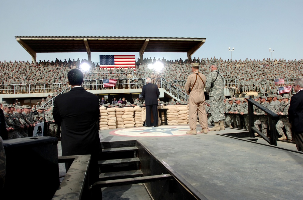 Vice President Cheney visits troops in Afghanistan