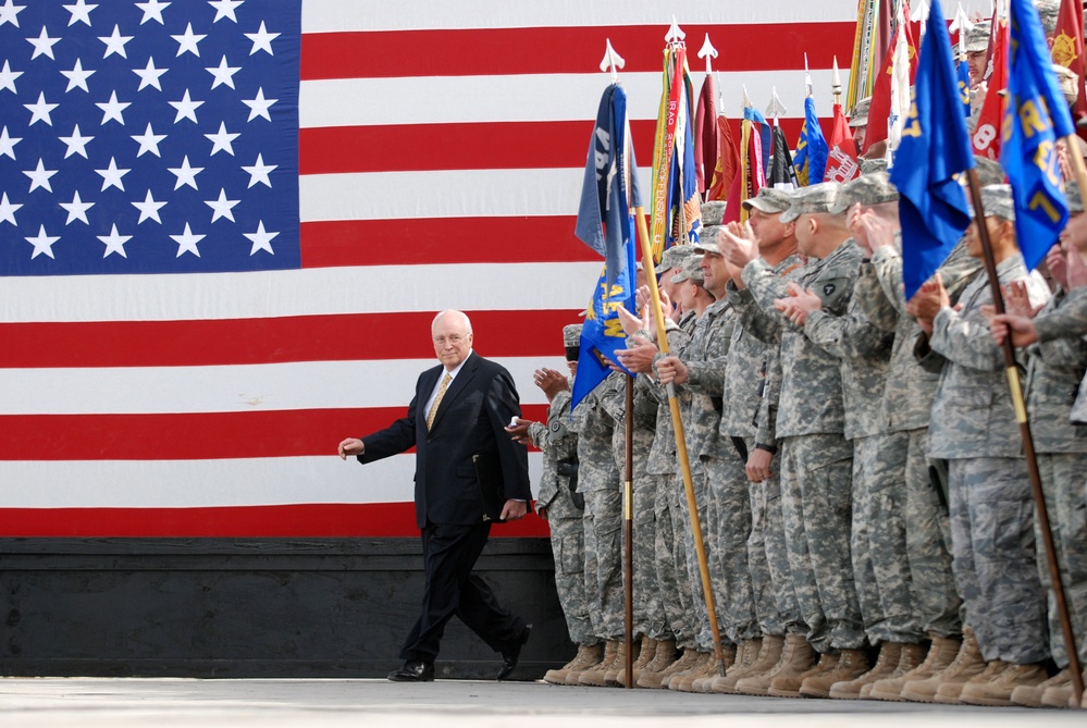 Vice President Cheney visits troops in Afghanistan