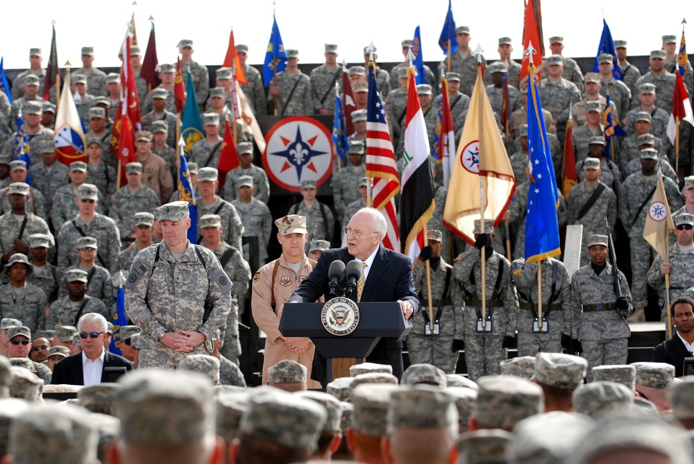 Vice President Cheney visits troops in Afghanistan
