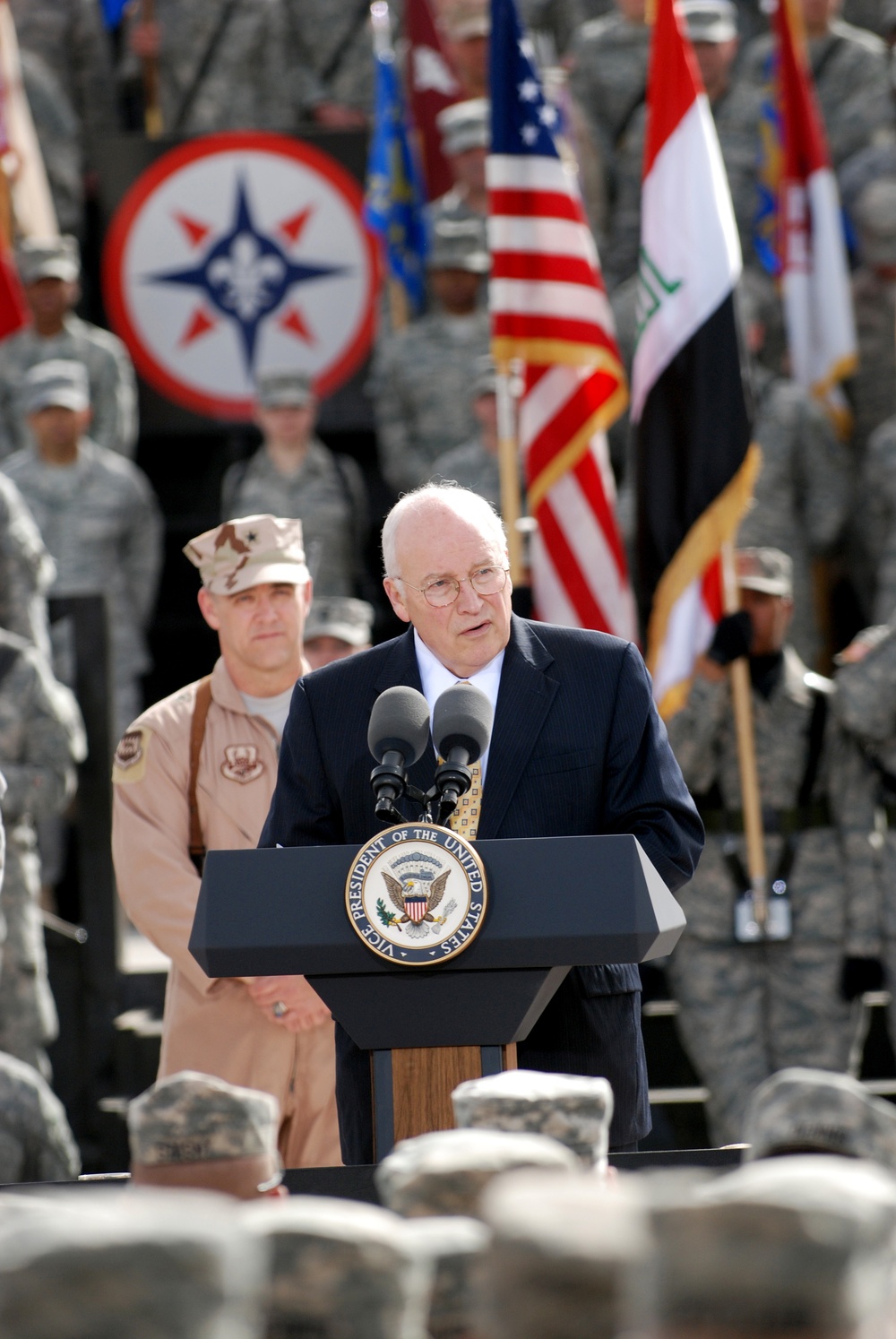 Vice President Cheney visits troops in Afghanistan