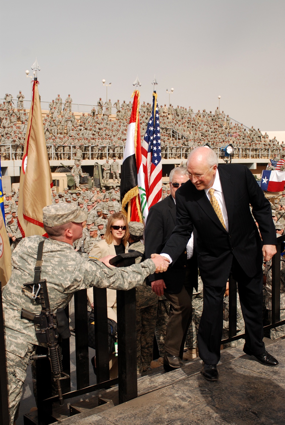 Vice President Cheney visits troops in Afghanistan