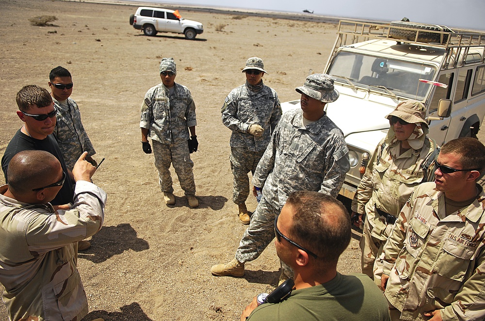 Naval fire support exercise in Djibouti