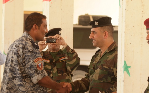 Graduation ceremony at Camp Fallujah