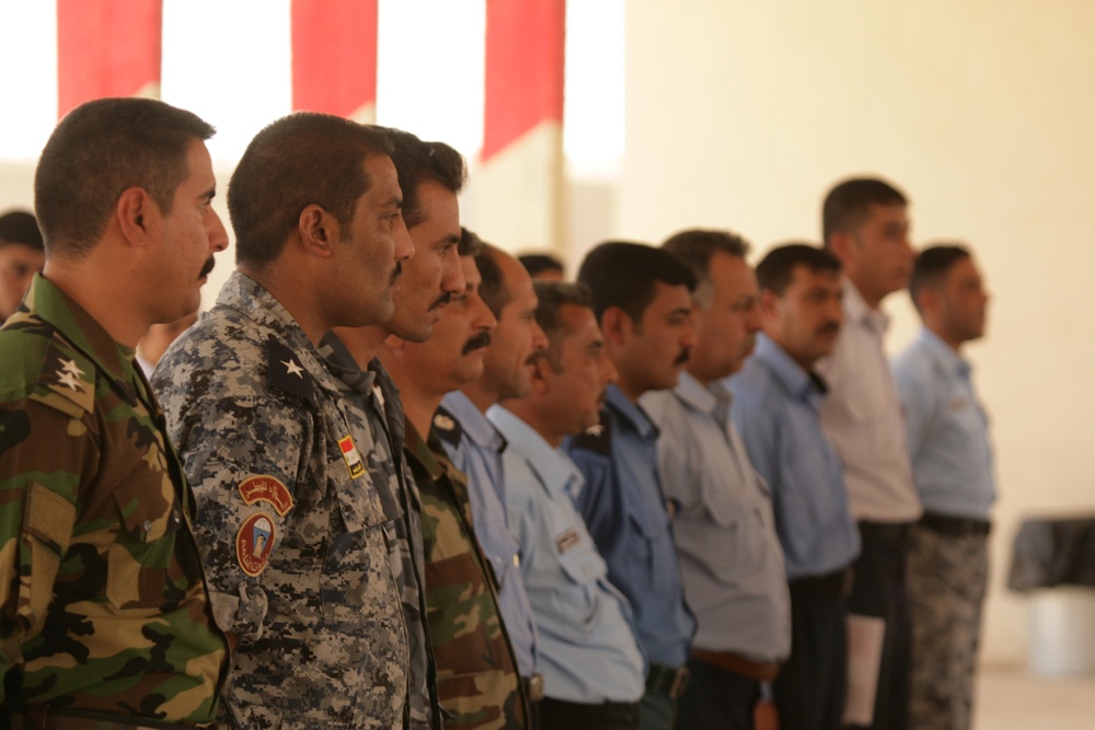 graduation ceremony at Camp Fallujah