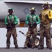 Flight deck personnel prepare for flight operations