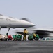 Flight deck personnel prepare for flight operations