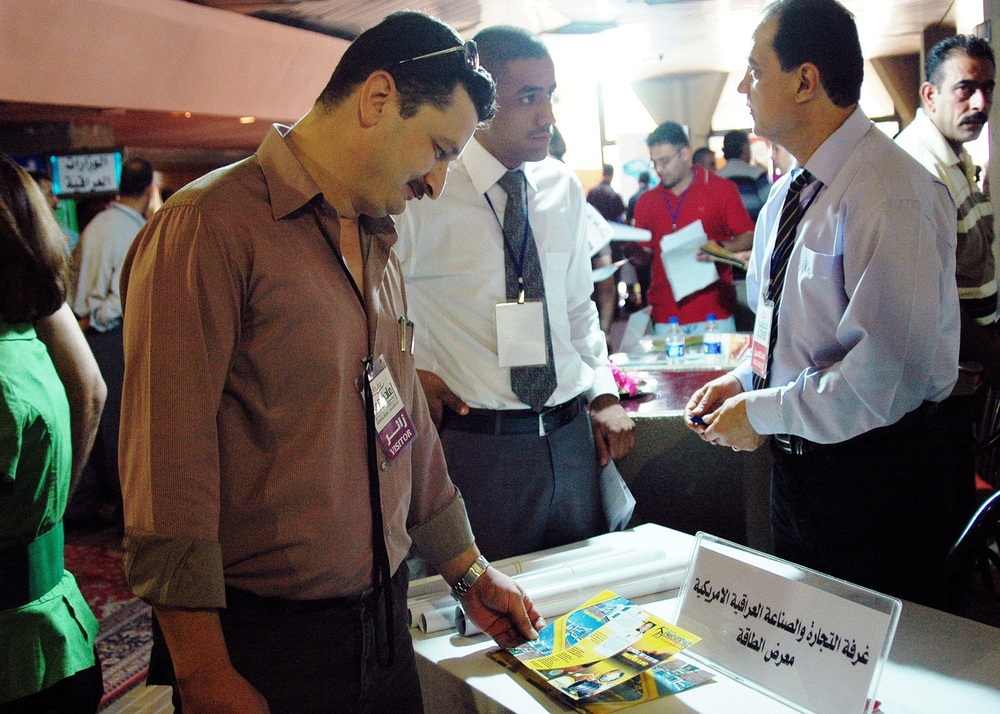 Businesses display wares at 'Rebuilding - Rusafa' expo