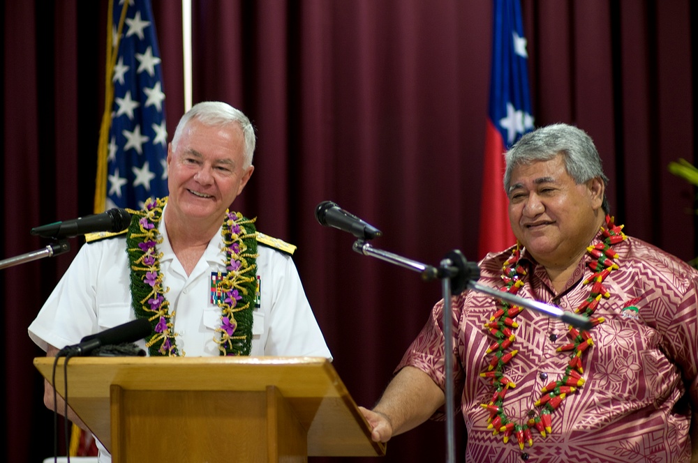 Discussing U.S. and Samoa Relations