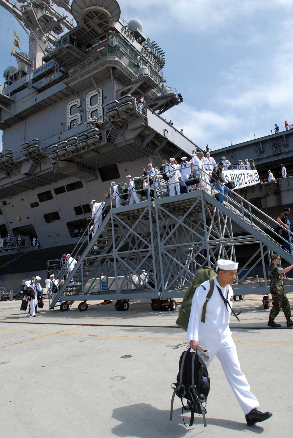 USS Nimitz arrives in San Diego