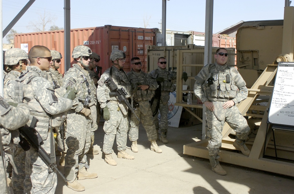 Security includes supplying troops, tons of supplies, thousands of desert miles