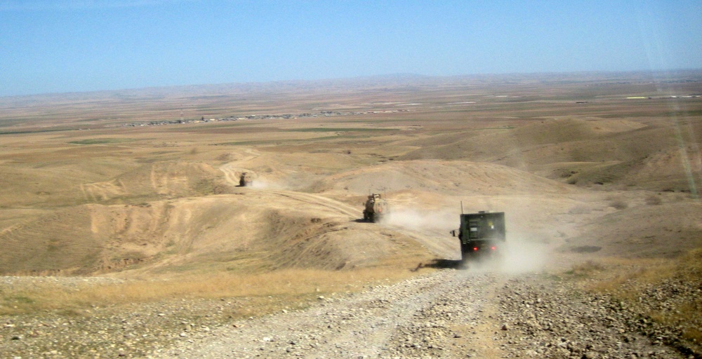 Security includes supplying troops, tons of supplies, thousands of desert miles