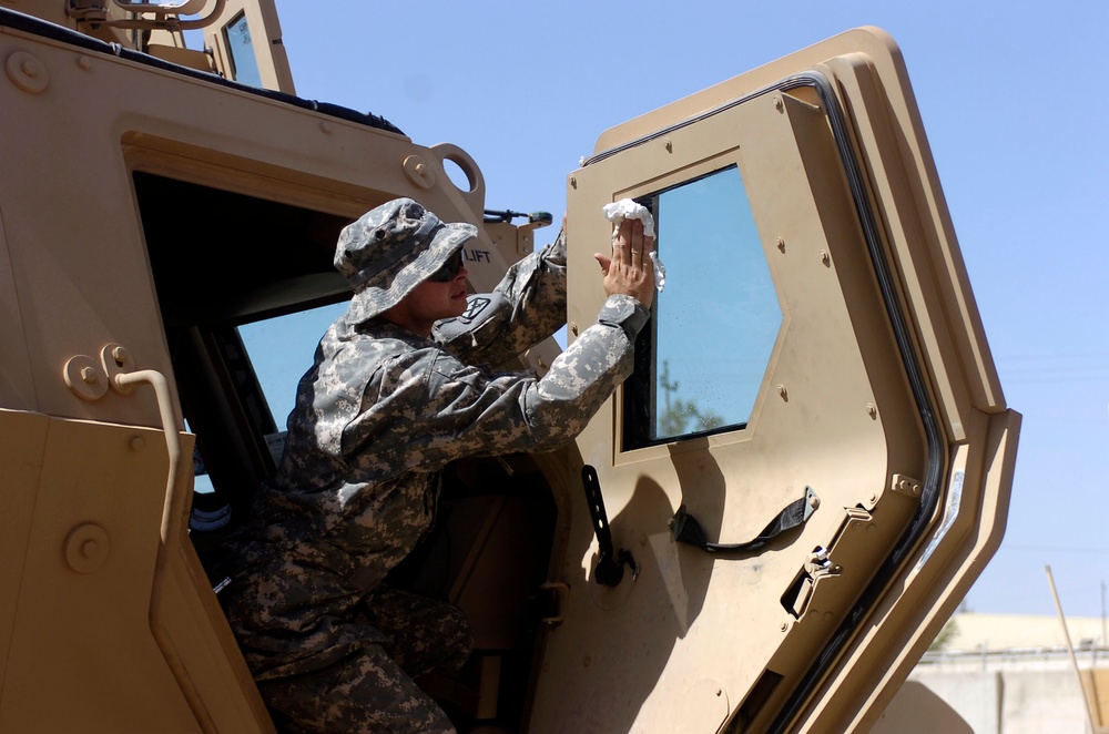 Security includes supplying troops, tons of supplies, thousands of desert miles