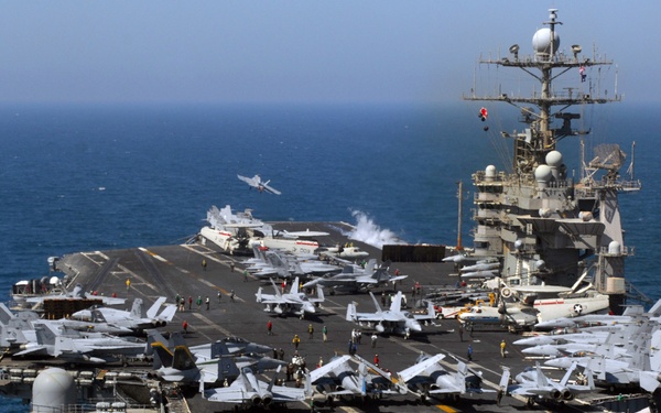 F/A-18 Hornet launches