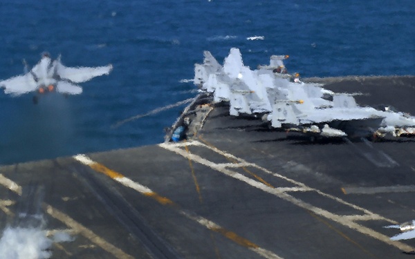 F/A-18 Hornet launches