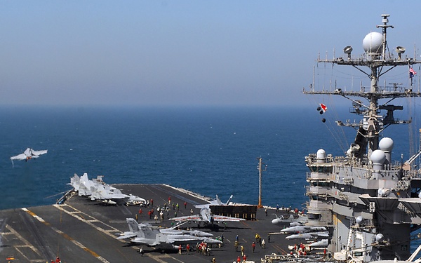 F/A-18 Hornet launches