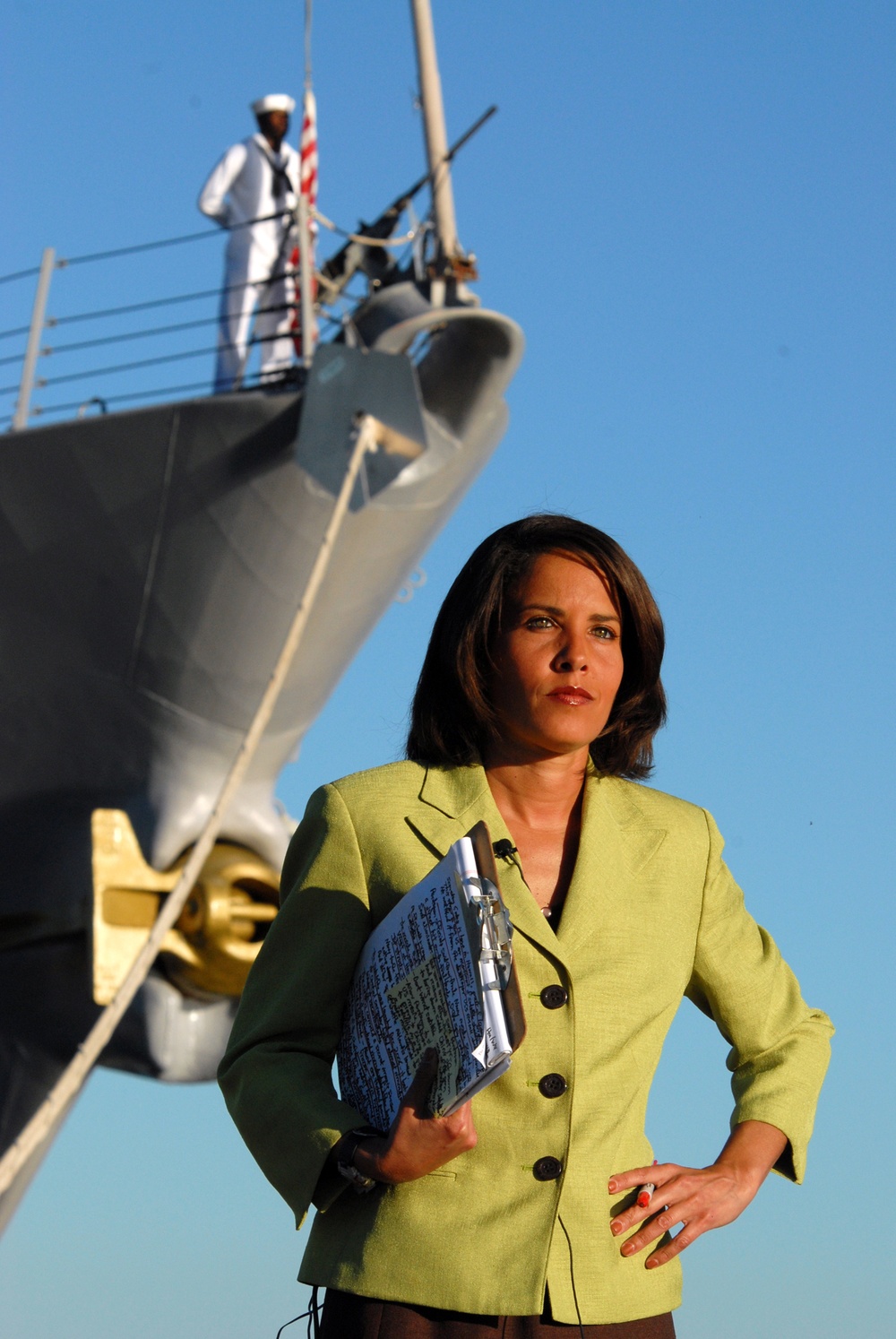 CNN correspondent broadcasts from Naval Station Pearl Harbor