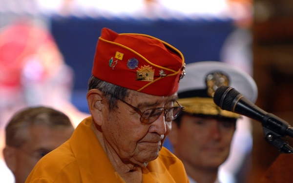 Navajo code talker blesses new submarine