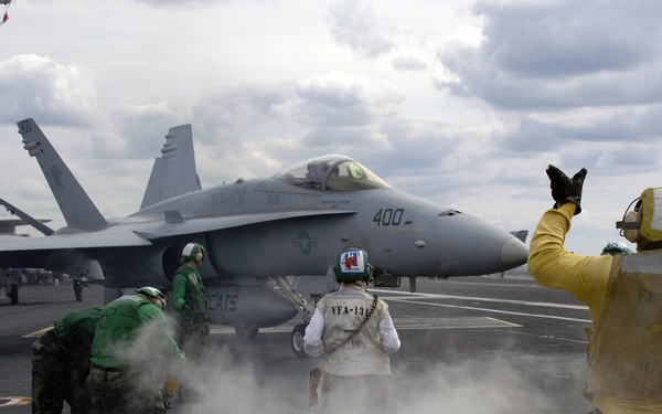 F/A 18 Hornet Launches
