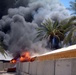 Fire destroys post, Marines persevere