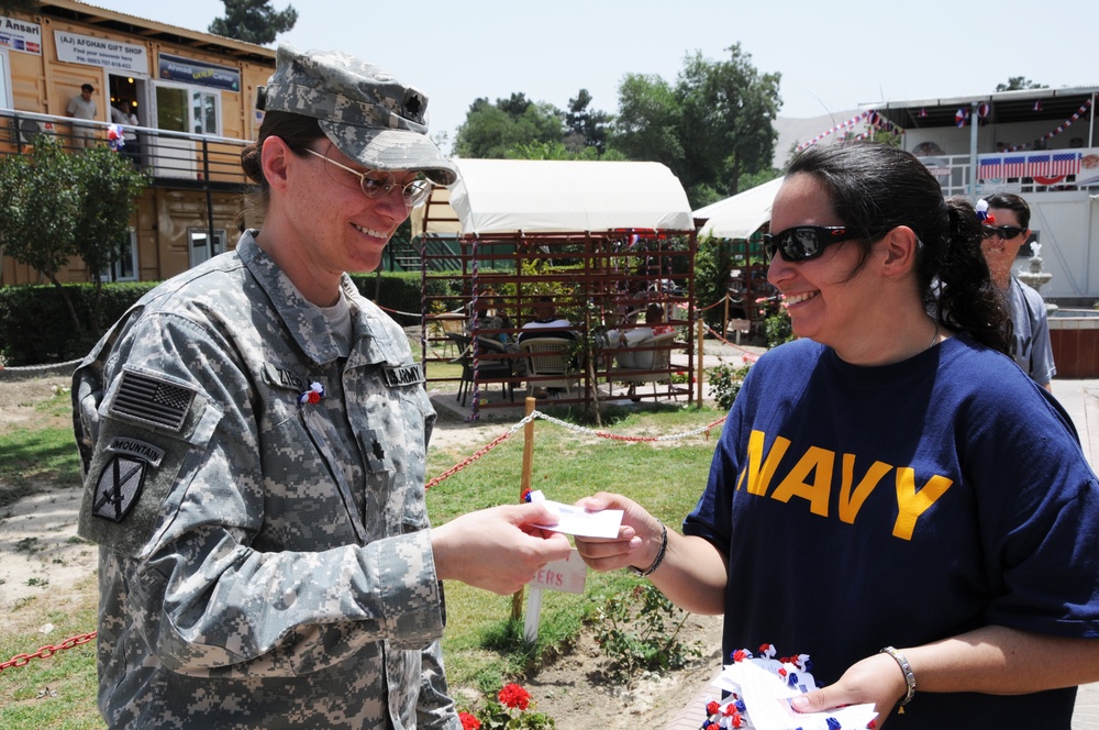 Eggers service members learn Civics lesson from the hearts of school children