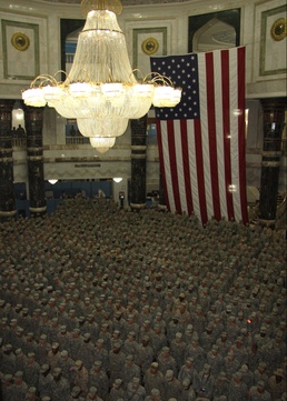 Troops celebrate Independence Day by renewing their 'vows'