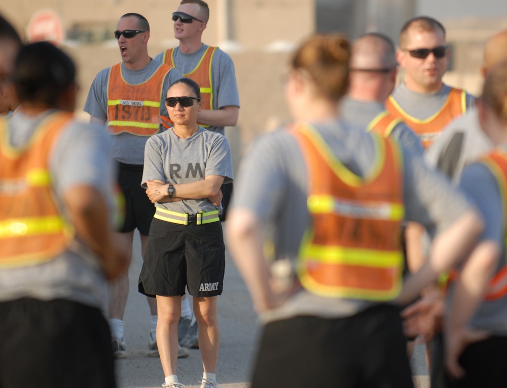 Soldiers celebrate Independence Day