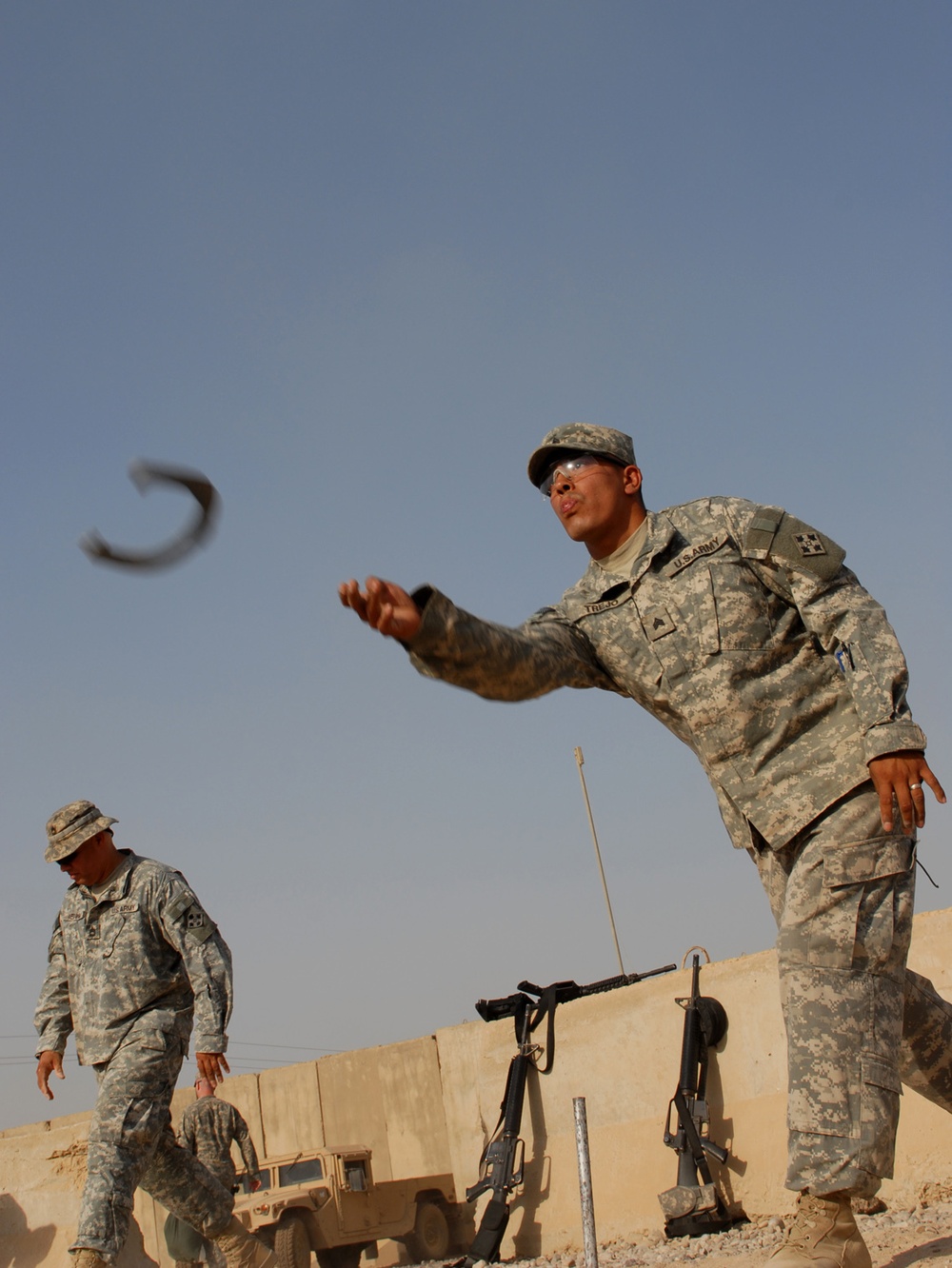 Soldiers celebrate Independence Day