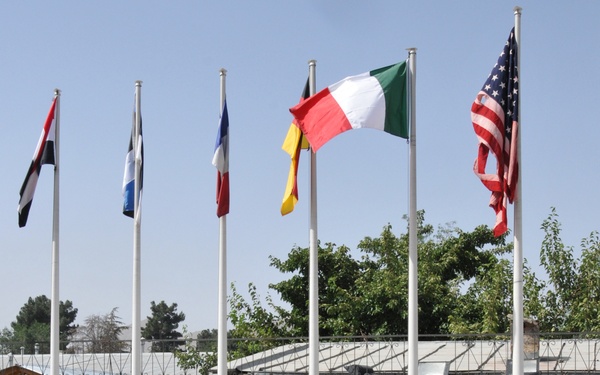 Historic American flag flown in Afghanistan