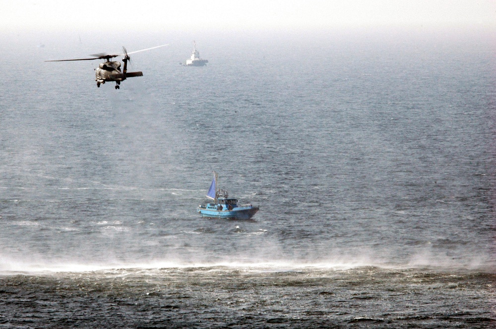 USS Kitty Hawk conducts carrier qualifications