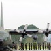 Delivering supplies for relief efforts for Typhoon Fengshen