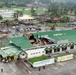 Delivering supplies for relief efforts for Typhoon Fengshen