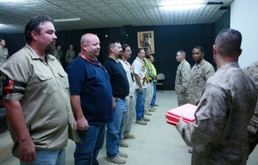Civilian contractors awarded for support