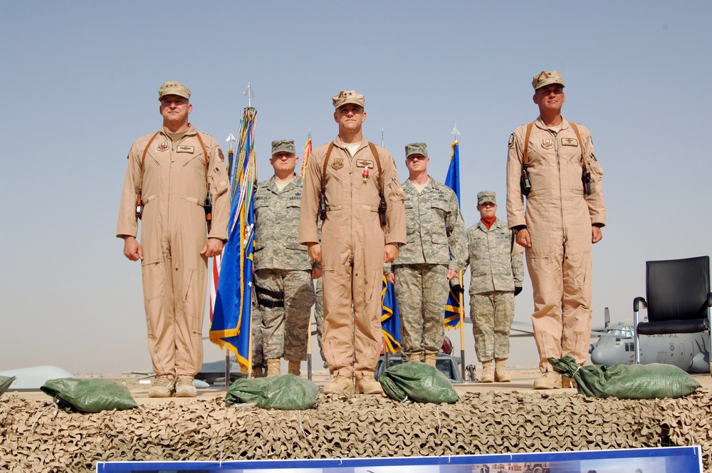 332 AEW Airmen Welcome New Commander