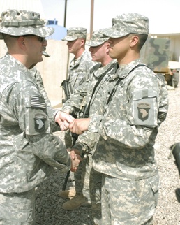 Rakkasan Soldiers take part in mass reenlistment
