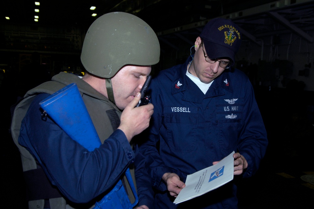 Calling th officer of the deck