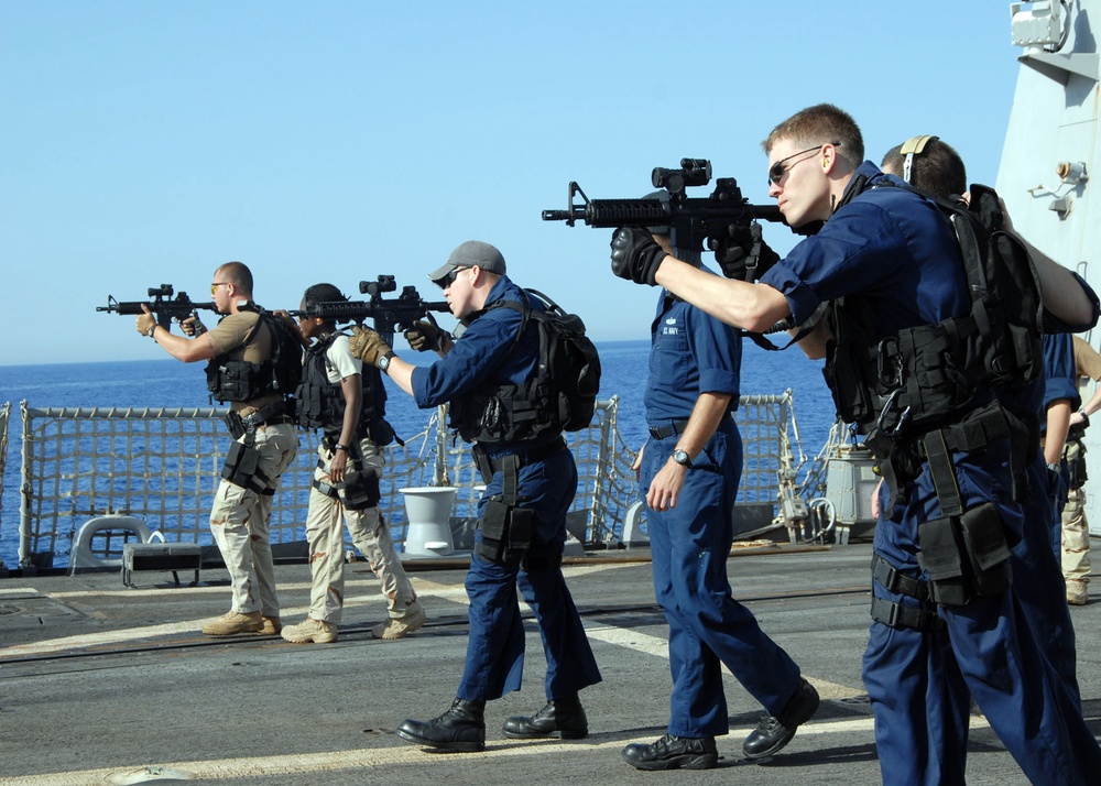 Dvids - Images - Uss Bulkeley Gun-firing Procedures [image 1 Of 2]