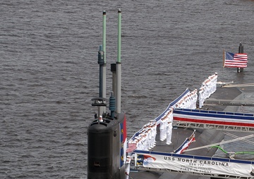 USS North Carolina commissioning ceremony