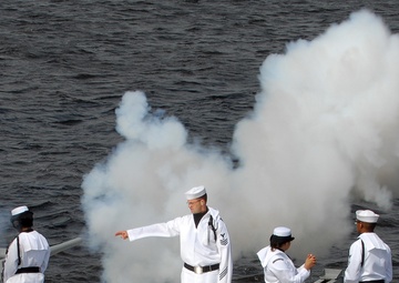 USS North Carolina commissioning ceremony