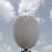 Racing toward a skyship 600 blimp