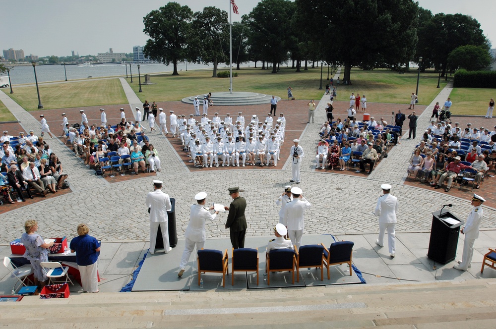 Graduation from Naval Medical Center Portsmouth