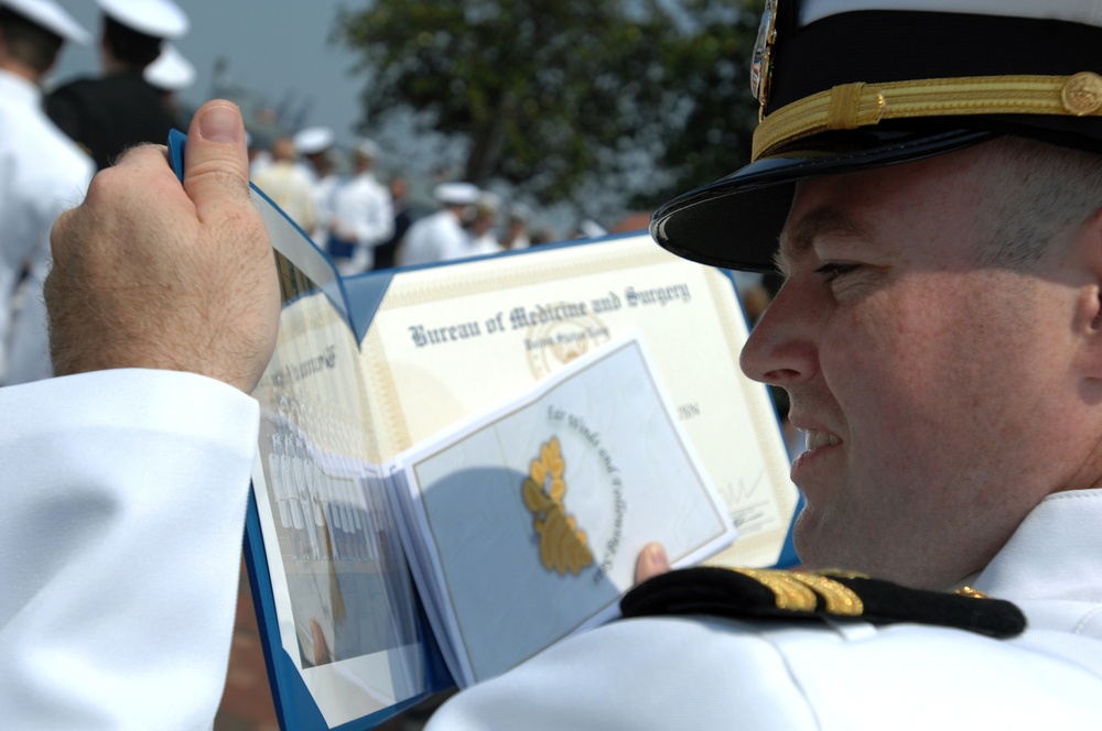 Graduation from Naval Medical Center Portsmouth